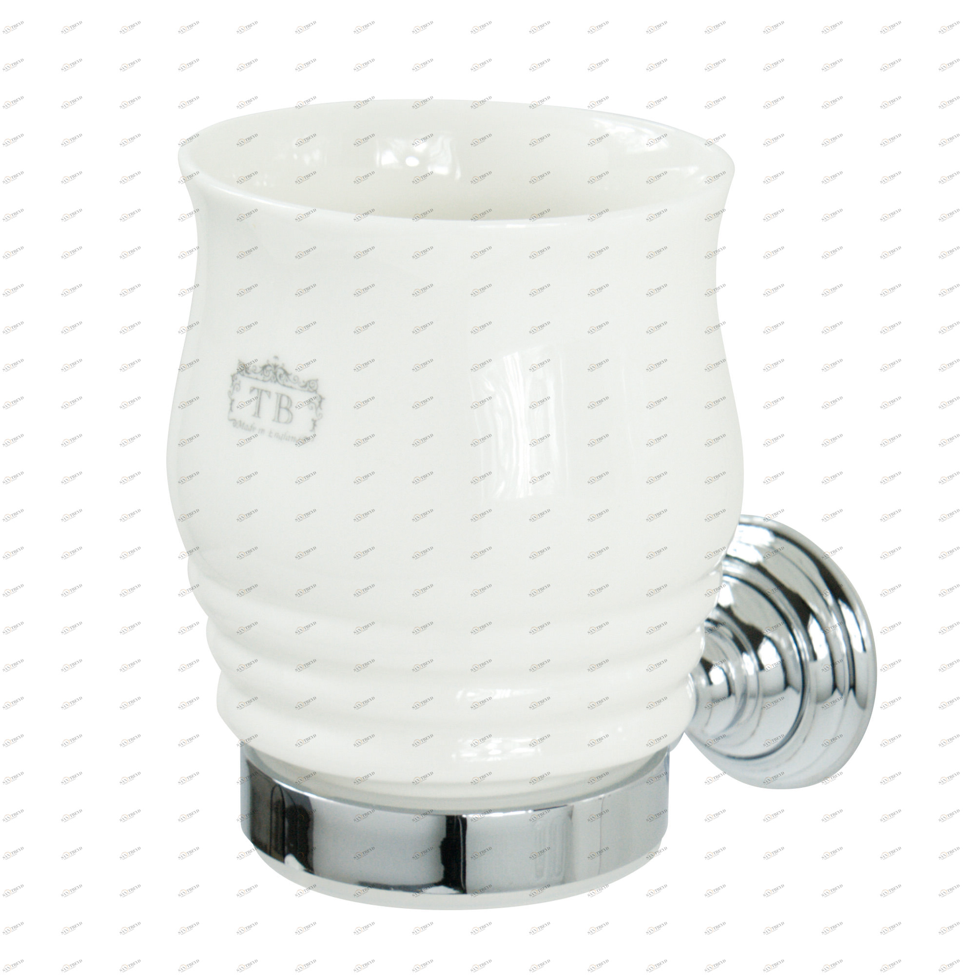 Traditional bathrooms Kingston Zahnputzbecher Tb6325.bn Messing / porzellan 