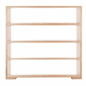 Стеллаж деревянный светлый ясень Milano PUSHA СТЕЛЛАЖИ MILANO 062935 Бежевый