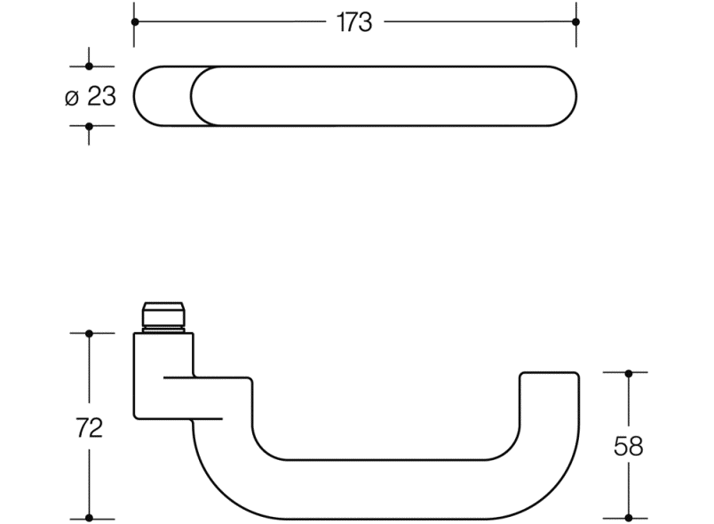 111R01.440 Комнатный комплект модель 114.23гк HEWI Beschläge für Innentüren  - Вид №2