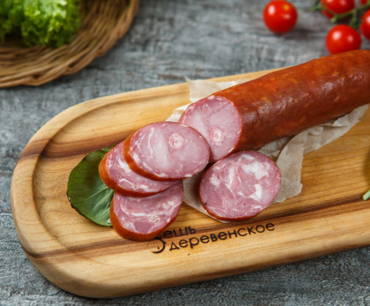 7364 Колбаса "Балетос" с белыми грибами п/к Вкусляндия  - Вид №1