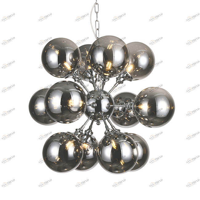 Подвесной светильник Ludlow 12 от Delight Collection KG0770P-12 DELIGHT COLLECTION ДИЗАЙНЕРСКИЕ 243882 Хром 