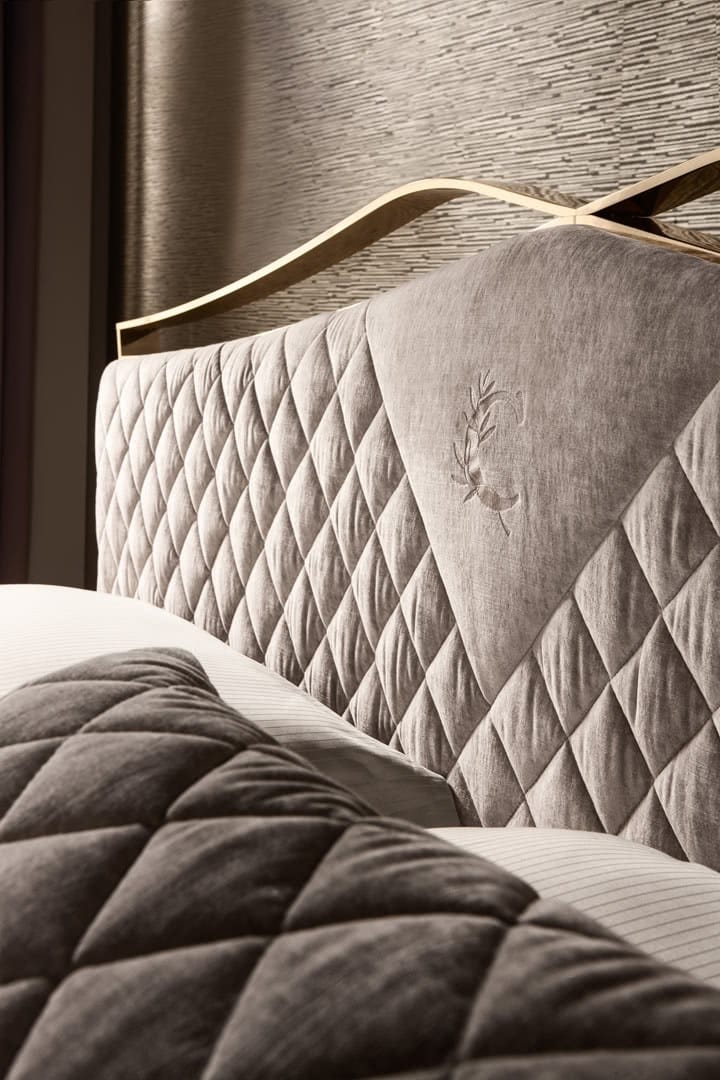 Бархатная мягкая двуспальная кровать Cantori ARCH-00031873 - Вид №4