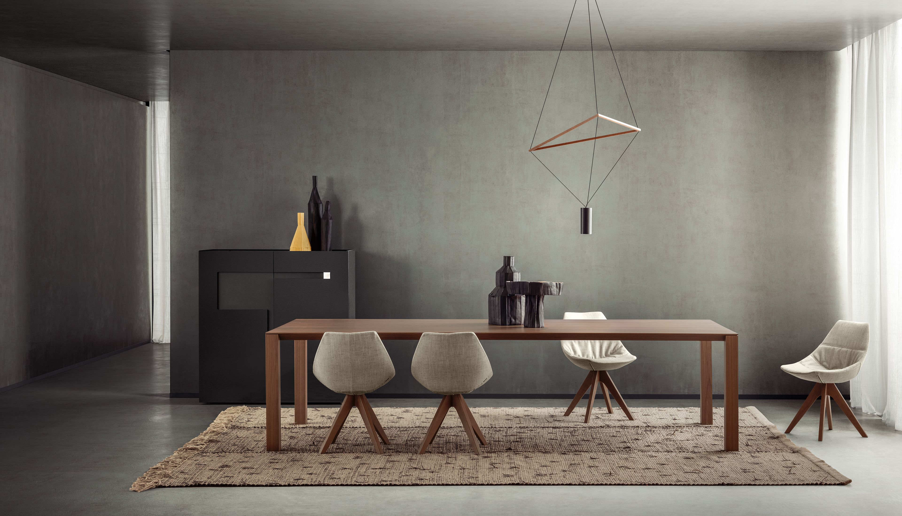 Тканевый мягкий стул с деревянными спицами Pianca GAMMA ARCH-00078028 - Вид №2