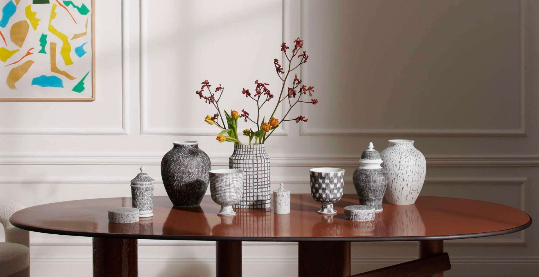 Круглая фарфоровая ваза CASSINA Постскриптум ARCH-00013832 - Вид №3