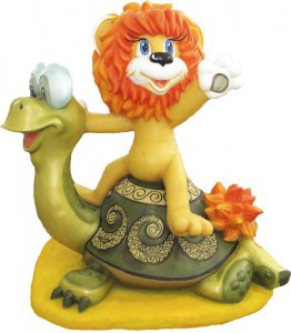 10805 ЧЕРЕПАХА и ЛЬВЕНОК, скульптура из бетона LAB.Space  - Вид №2