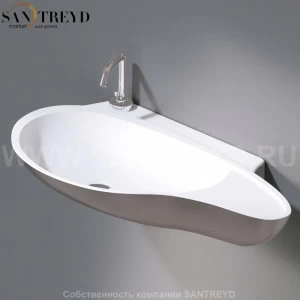 L500T0R1V4.351 Подвесная раковина настенная овальная A. e T. Italia SPOT белая