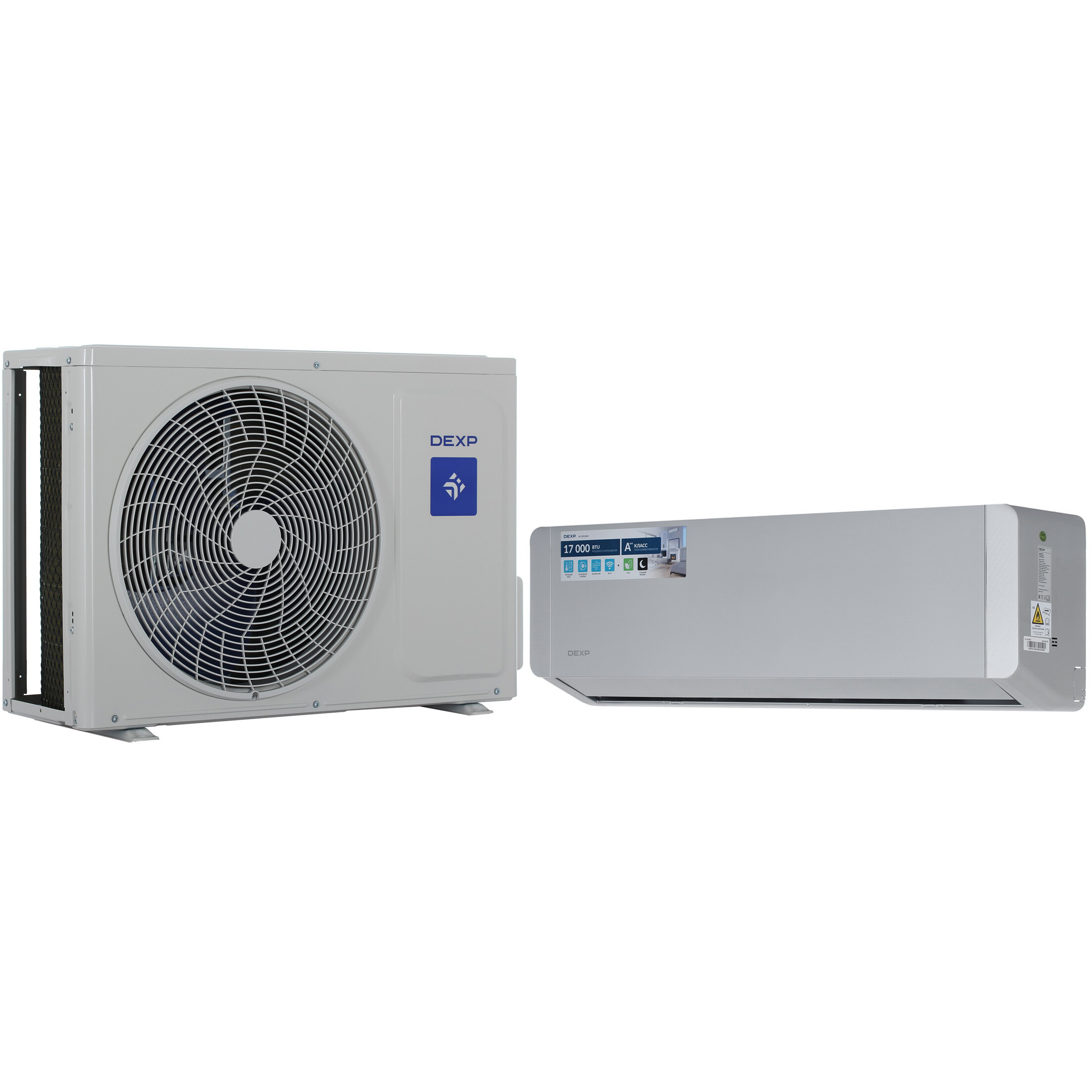 9190074 Кондиционер настенный сплит-система DEXP AC-DP18INV серый STDN-0044321