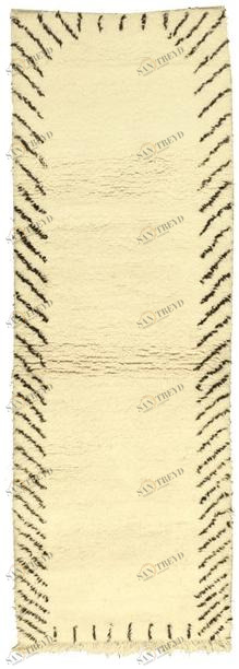 AFOLKI Прямоугольный шерстяной коврик с длинным ворсом Beni ourain Taa1066be