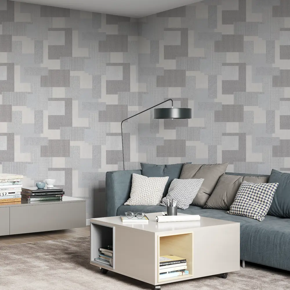 Обои флизелиновые Palitra Home Panels серые 1.06 м HC31141-41 STLM-2103461 - Вид №3