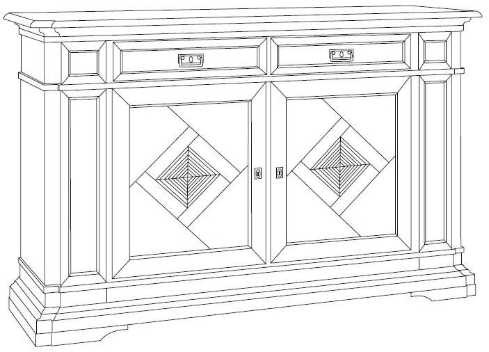 Arvestyle Буфет из массива дерева с ящиками San marco sun-id-1465755 - Вид №8