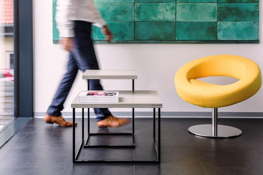 CO33 Набор журнальных столиков из стали и бетона Tabula Bst2 - Вид №1