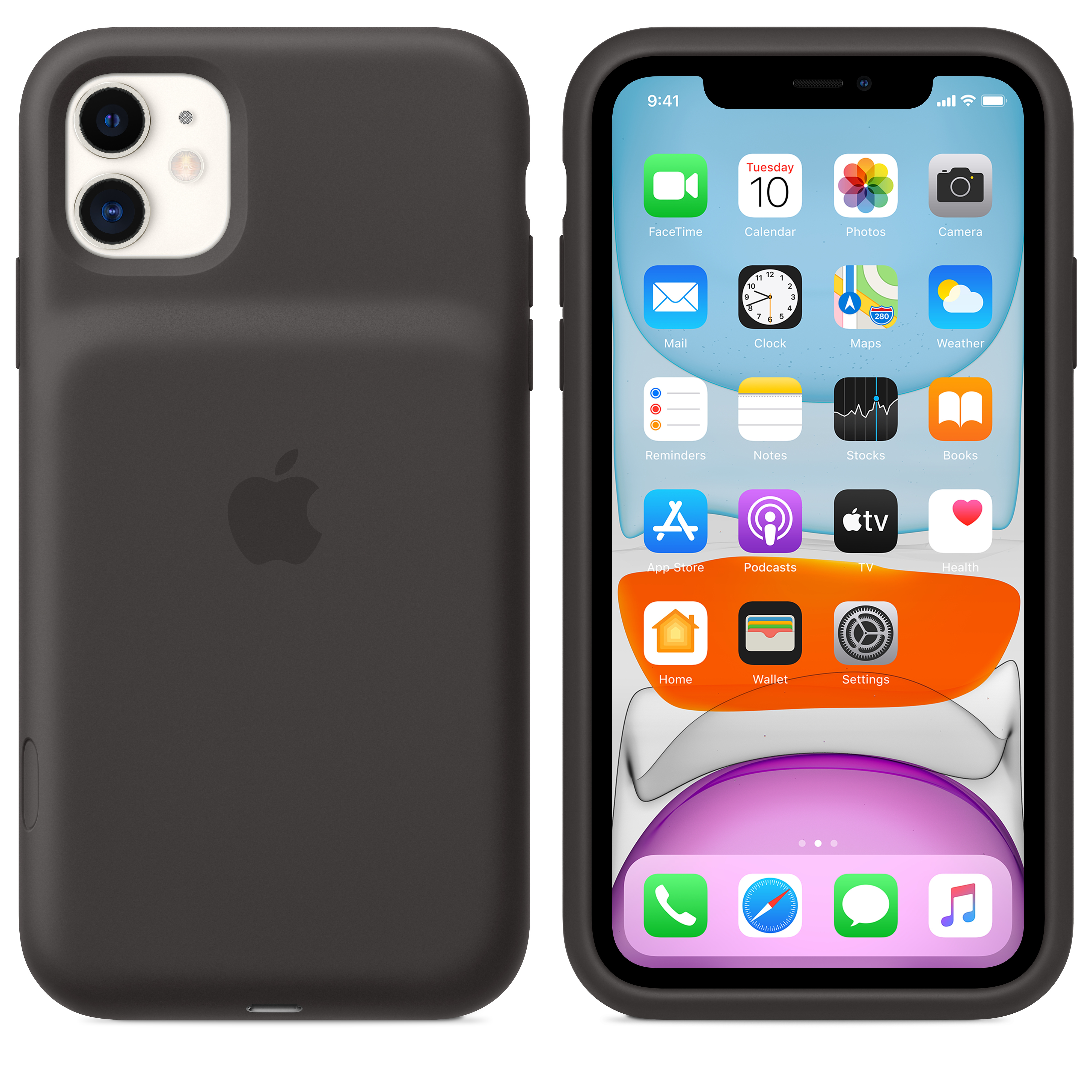 MWVH2ZM/A Iphone 11 smart battery case with wireless charging - black Apple Santreyd  - Вид №8