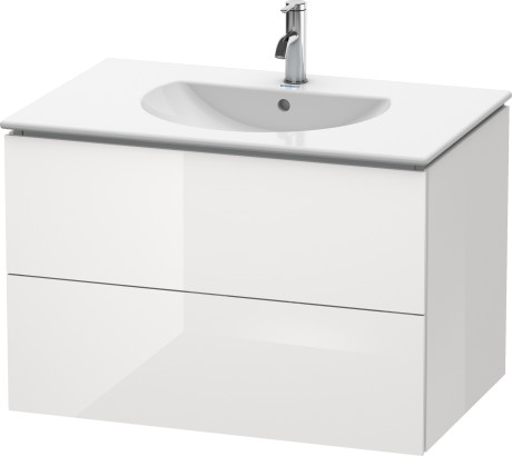 LC626204040 Тумбочка подвесная L-Cube #LC6262 820 x 534 мм Черный глянцевый лак Duravit - Вид №2