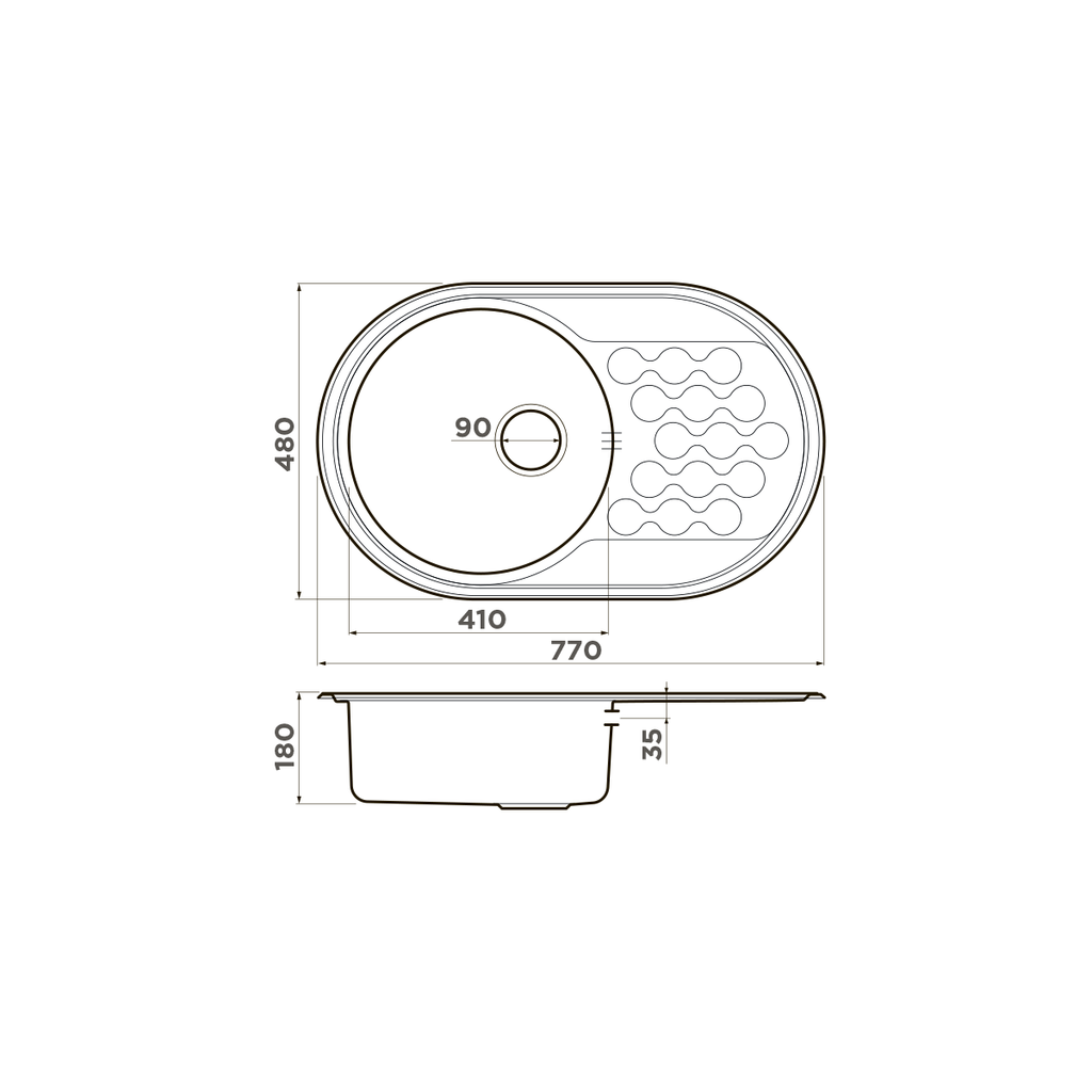Кухонная мойка Kasumigaura 77 IN OMOIKIRI 4993728 - Вид №3