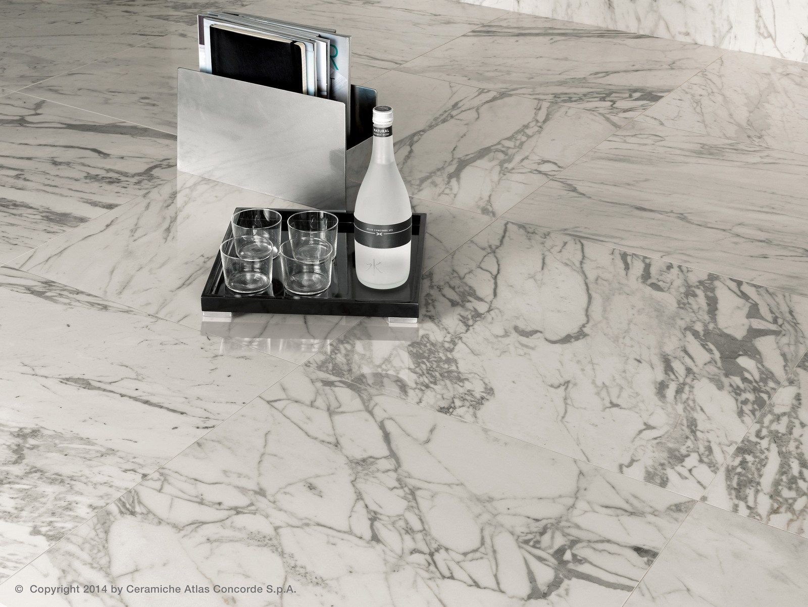 Пол из керамогранита с мраморным эффектом Atlas Concorde Marvel Pro ARCH-00098884 - Вид №8