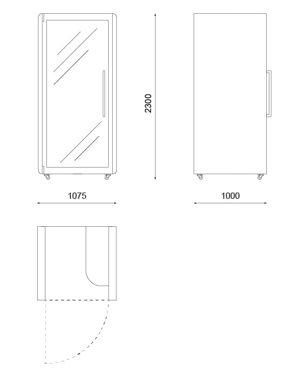 Одноместный акустическая офисная кабина Askia Kameleon ARCH-00071850 - Вид №14
