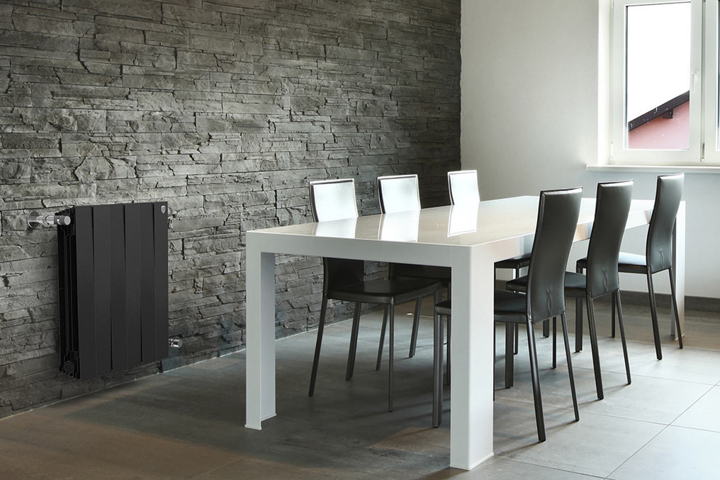 Радиатор биметаллический Royal Thermo PianoForte Noir Sable (черный)  - 6 секций sun-id-646064 - Вид №2