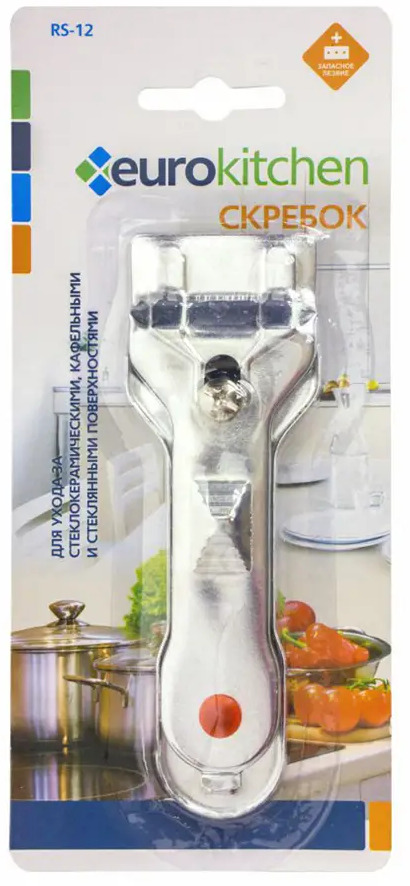 90713259 Скребок Eurokitchen металл/пластик цвет серебристый RS-12 STLM-0350311