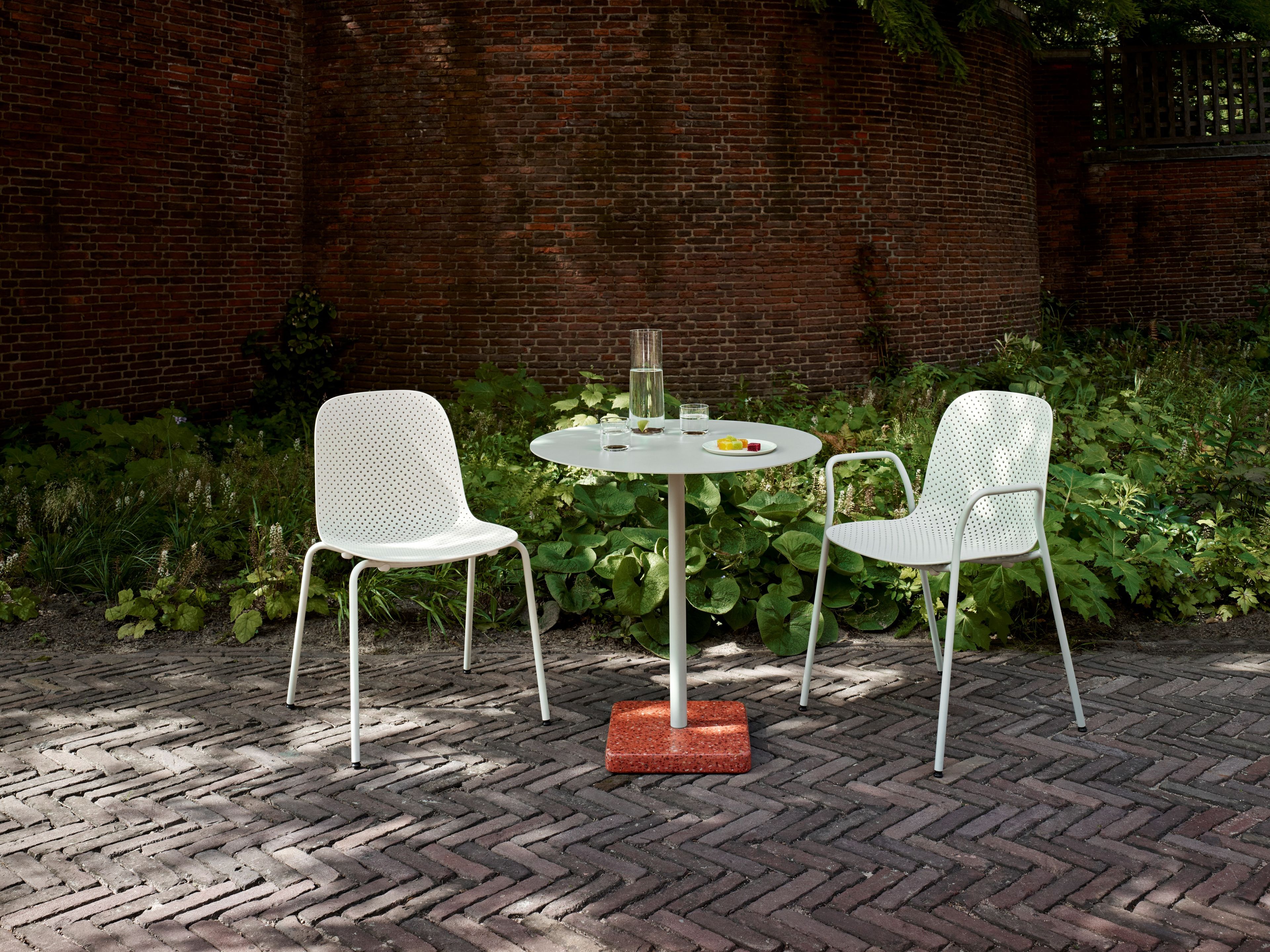 Круглый стальной стол с порошковым покрытием Hay TERRAZZO ARCH-00116097 - Вид №5