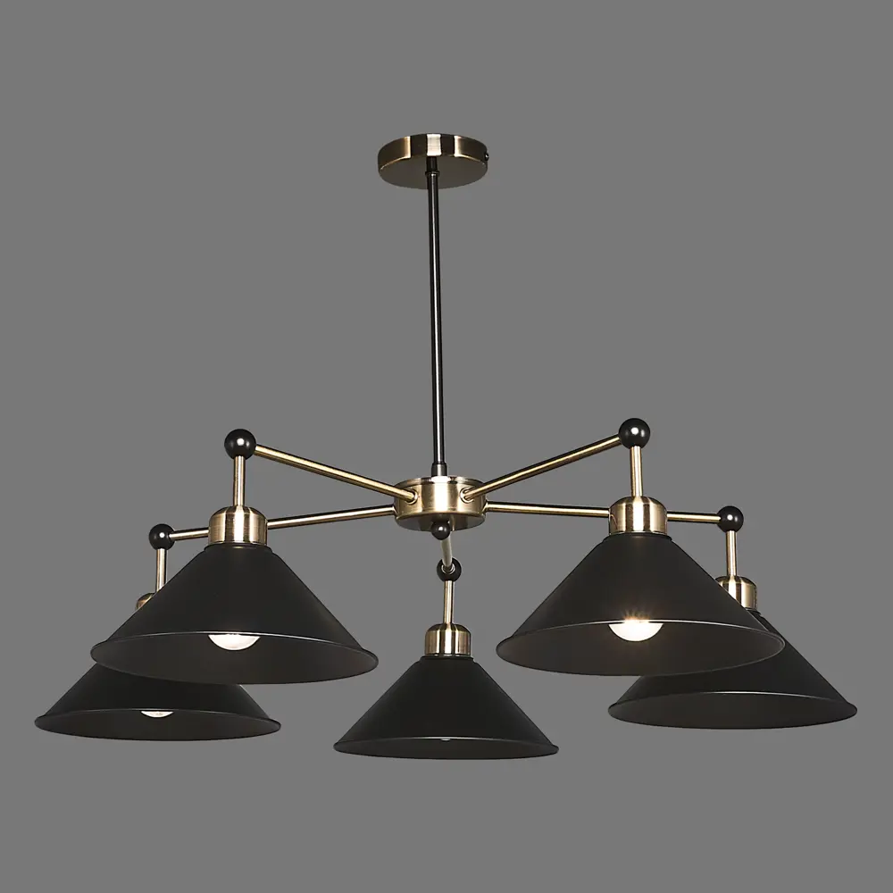 Люстра подвесная Lamplandia Harsh L1100-5, 5 ламп, 15 м², цвет чёрный STLM-2028727 - Вид №3