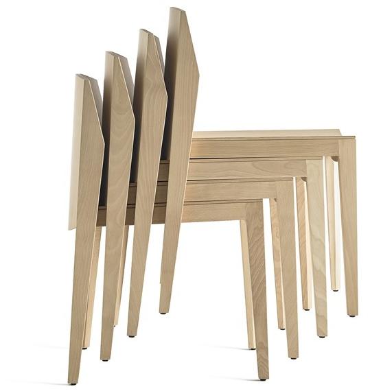 Capdell Деревянный стул со встроенной подушкой Isa 141l - Вид №3