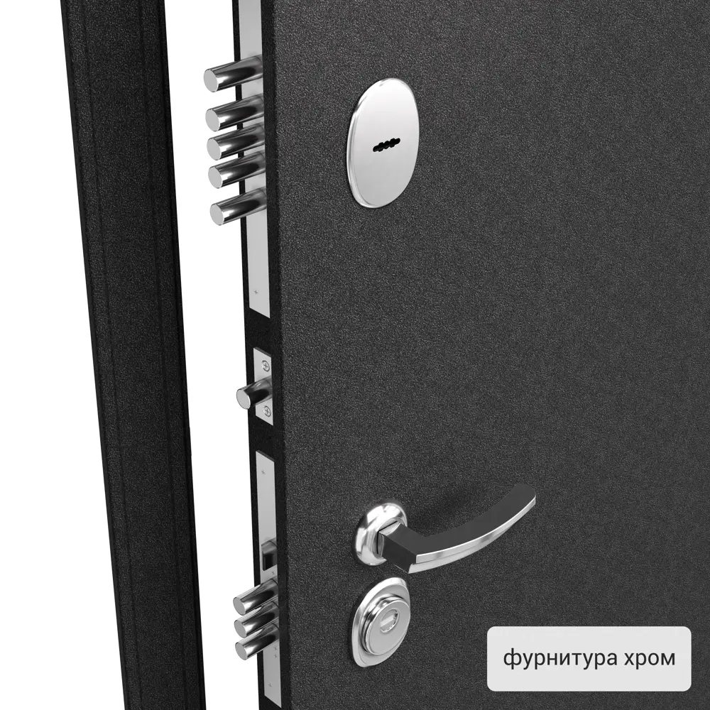 Дверь металлическая Контрол Леона, 880 мм, левая, цвет венге TOREX STLM-2062048 - Вид №2