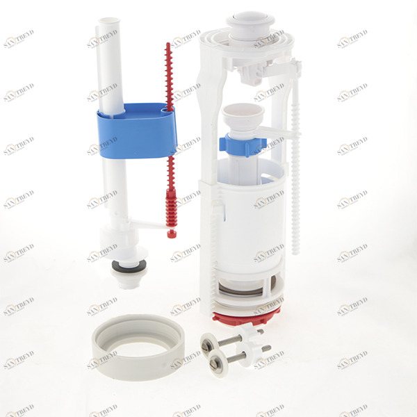 Арматура Ани Пласт с нижней подводкой 1/2 кнопка бел. эконом WC6550  WC6550 14145