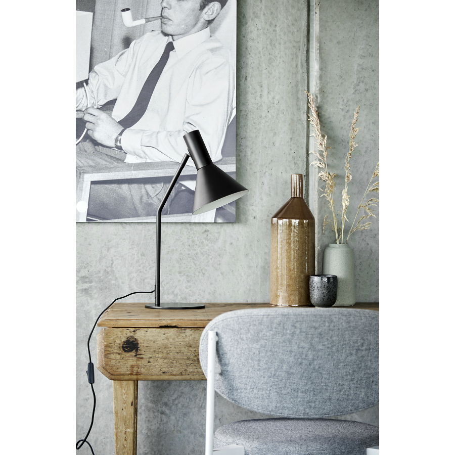 2509_359011 Лампа настольная lyss, 50х25хD18 см, миндальная матовая Frandsen  - Вид №2