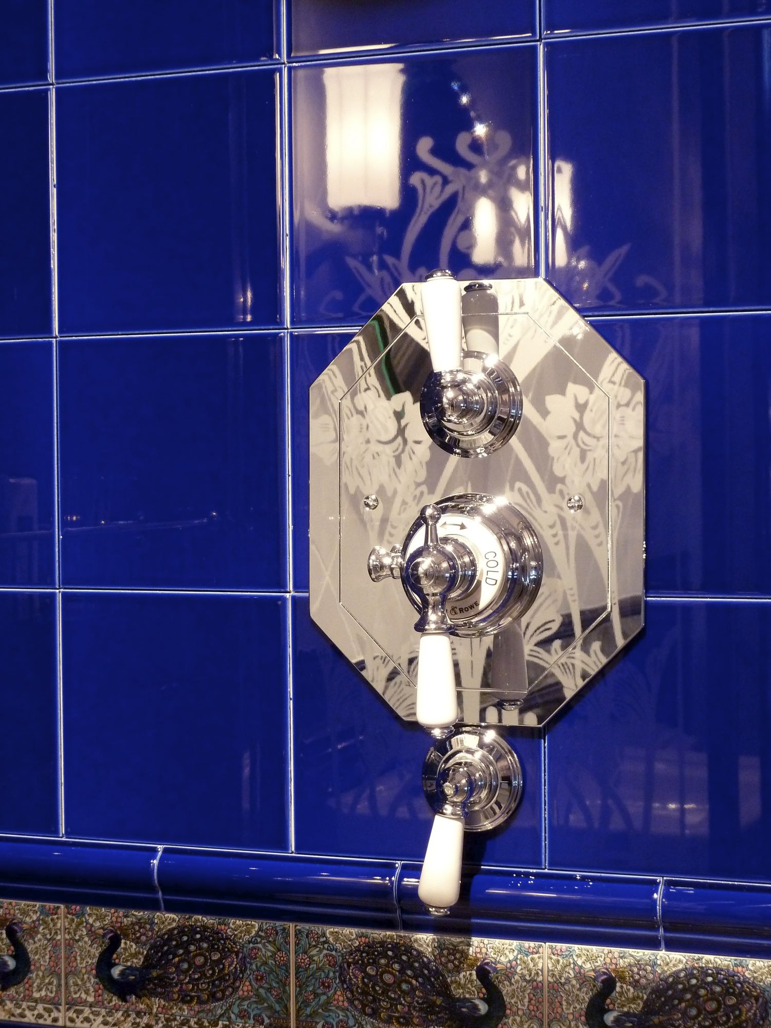 Traditional bathrooms Смеситель для душа с термостатом, фарфоровый рычаг РЫЧАГ Pr5555/nk  - Вид №1