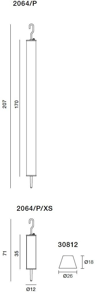 Martinelli Luce Подвесной светильник из метакрилата для улицы Pistillo 2064/p - Вид №9
