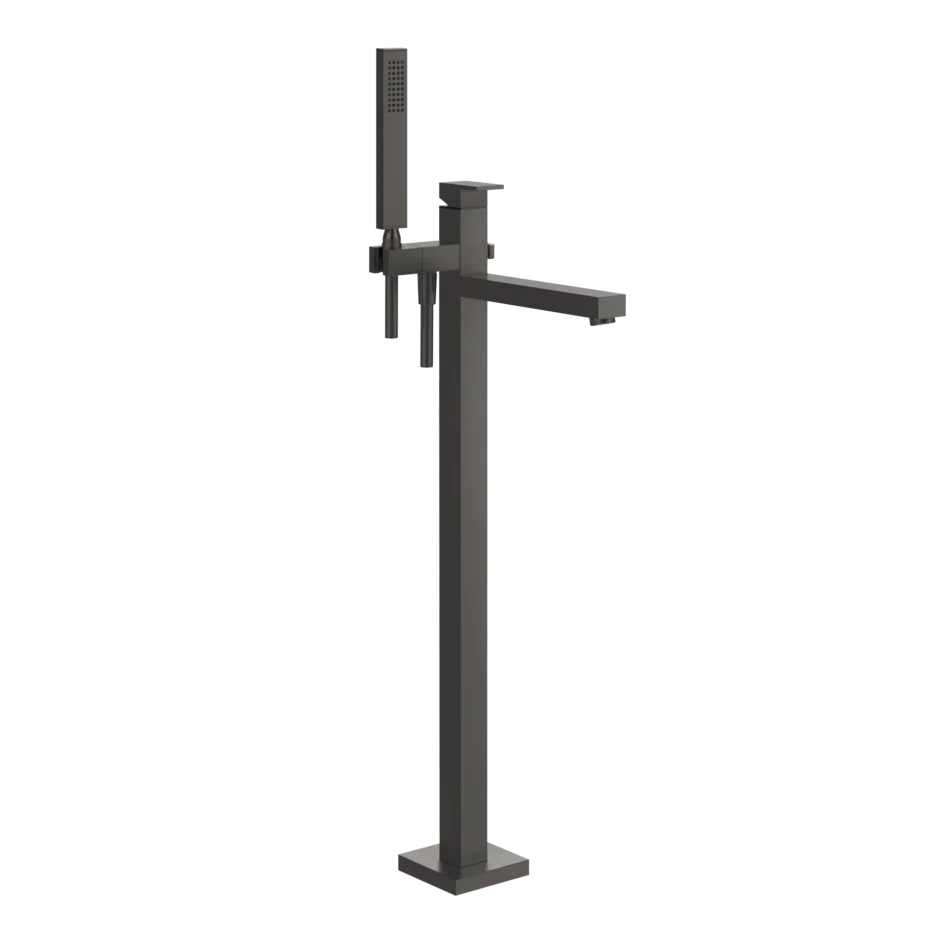 Смеситель для ванны 24961 707 Gessi Rettangolo ЧЕРНЫЙ МЕТАЛЛ BR. PVD 24961707