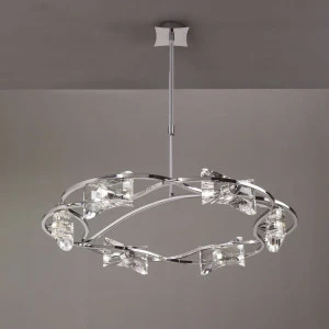 Подвесная люстра Mantra Krom 0887 MANTRA ДИЗАЙНЕРСКИЕ, KROM CHROME 055868 Хром
