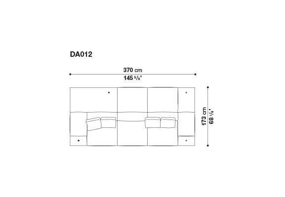 3-местный тканевый диван с полуостровом B&B Italia док ARCH-00061121 - Вид №49