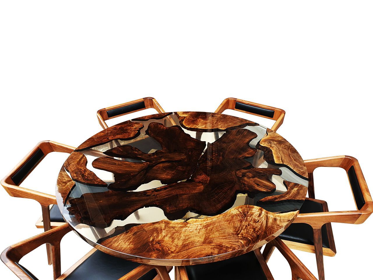 Обеденный набор из дерева и смолы Legnor LEG2408792 ARCH-00004553 - Вид №2