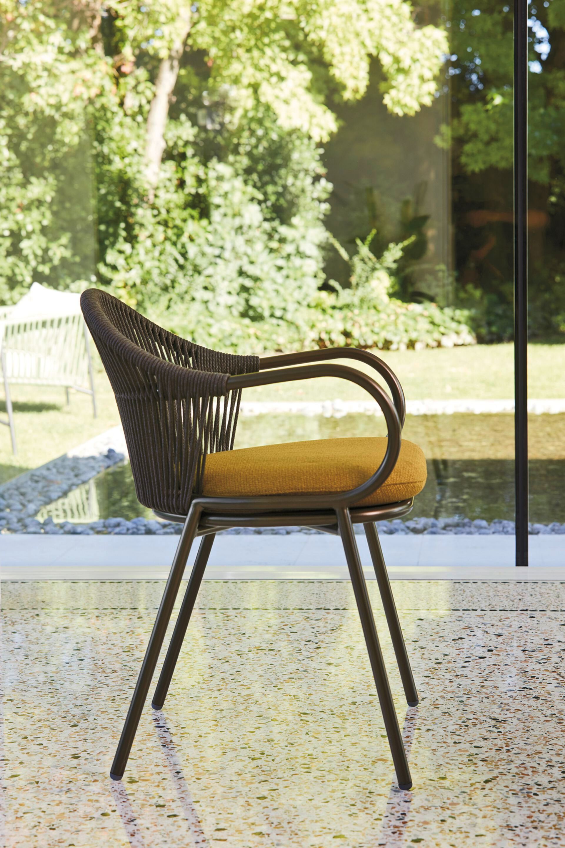 Алюминиевый стул с подлокотниками Roberti Queen ARCH-00087999 - Вид №2