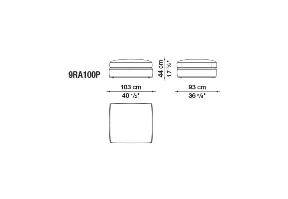 Ткань диван B&B Italia Ричард ARCH-00082196 - Вид №3