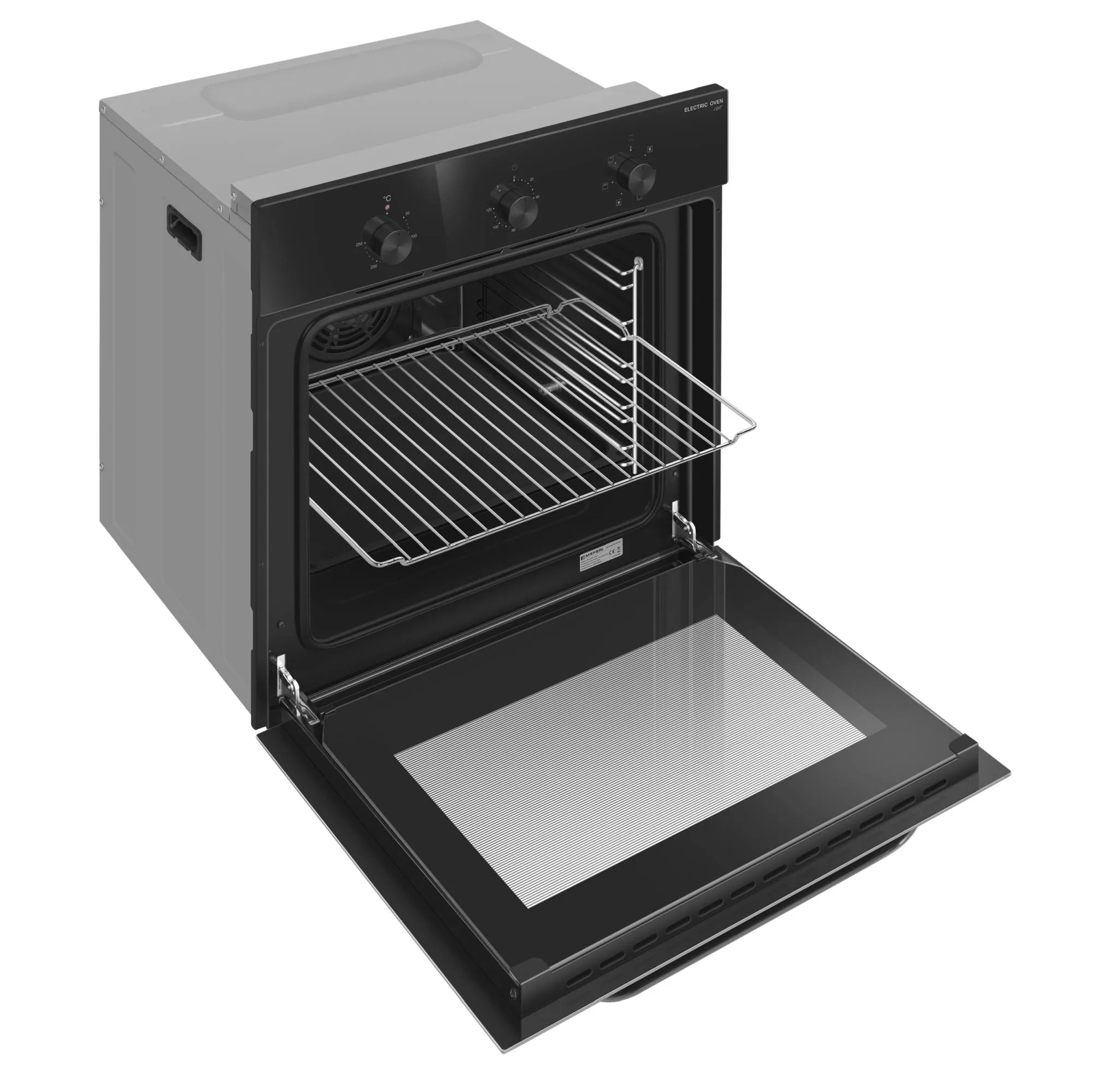 9168830 Электрический духовой шкаф Meferi MEO606BK LIGHT черный STDN-0076211 - Вид №5