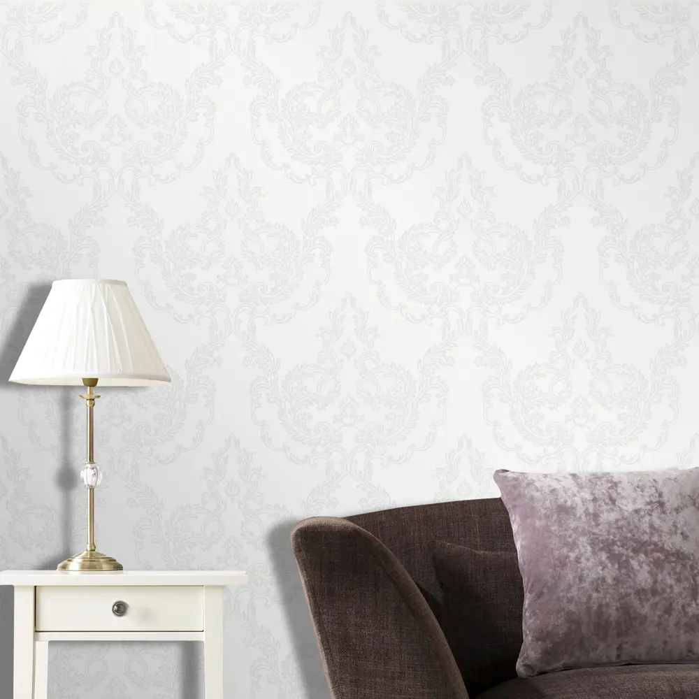 Обои флизелиновые Erismann Sorbonn белые 1.06 м ЭР60492-06 Sorbonne STLM-2190039 - Вид №3