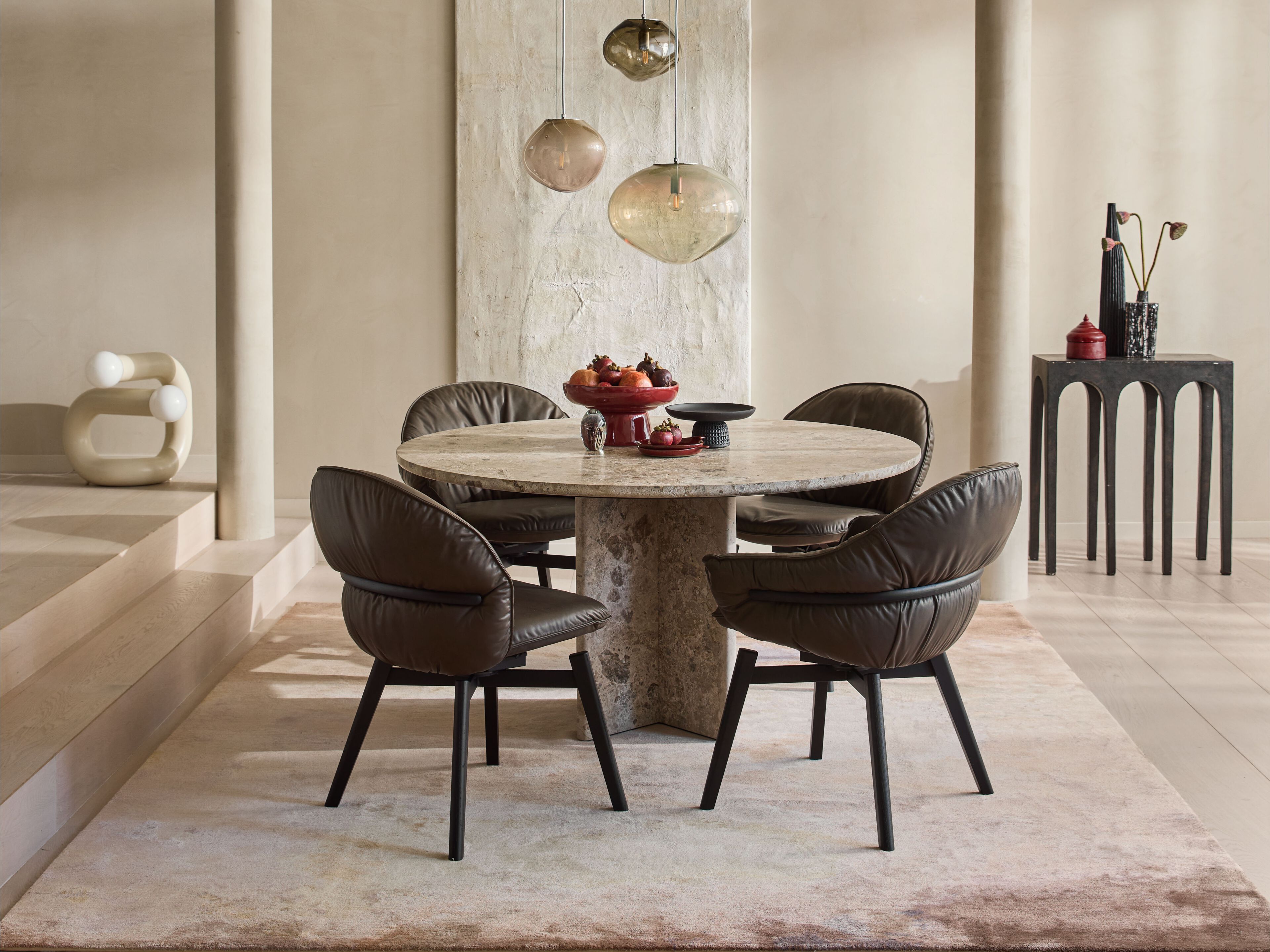 Кожаный мягкий стул с подлокотниками Freifrau Marie ARCH-00037914 - Вид №2