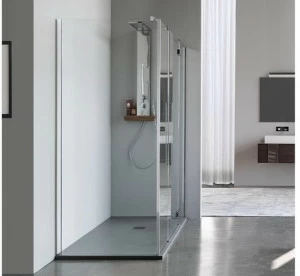Samo Угловая душевая кабина с неподвижной стенкой для комбинаций Eccelsa