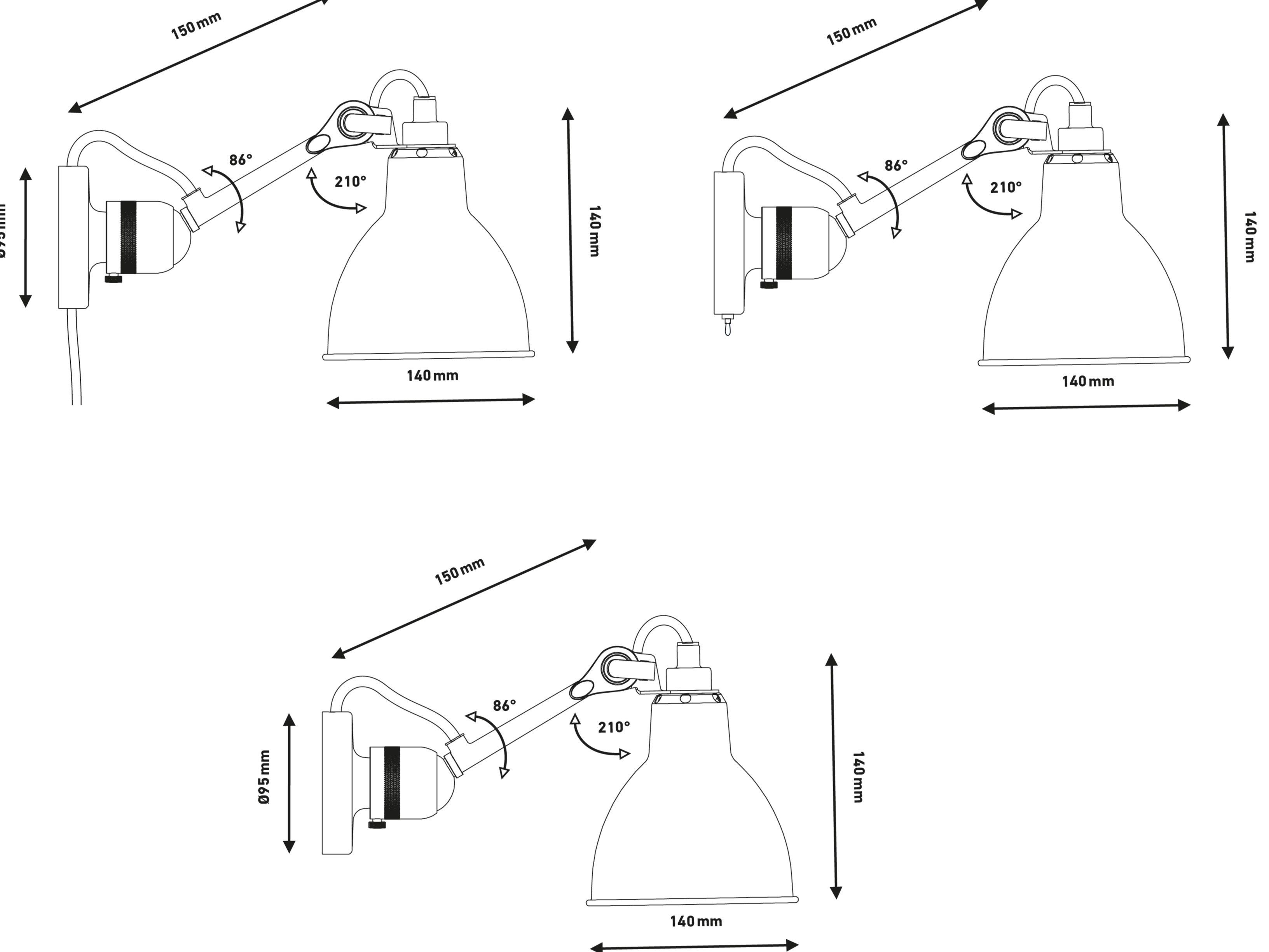 Регулируемый настенный светильник с гибким кронштейном In Stock DCW ARCH-00057636 - Вид №2