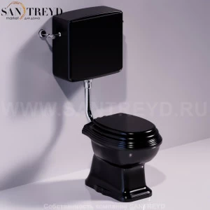AR812NERO Бачок для унитаза Черный Simas Arcade Италия