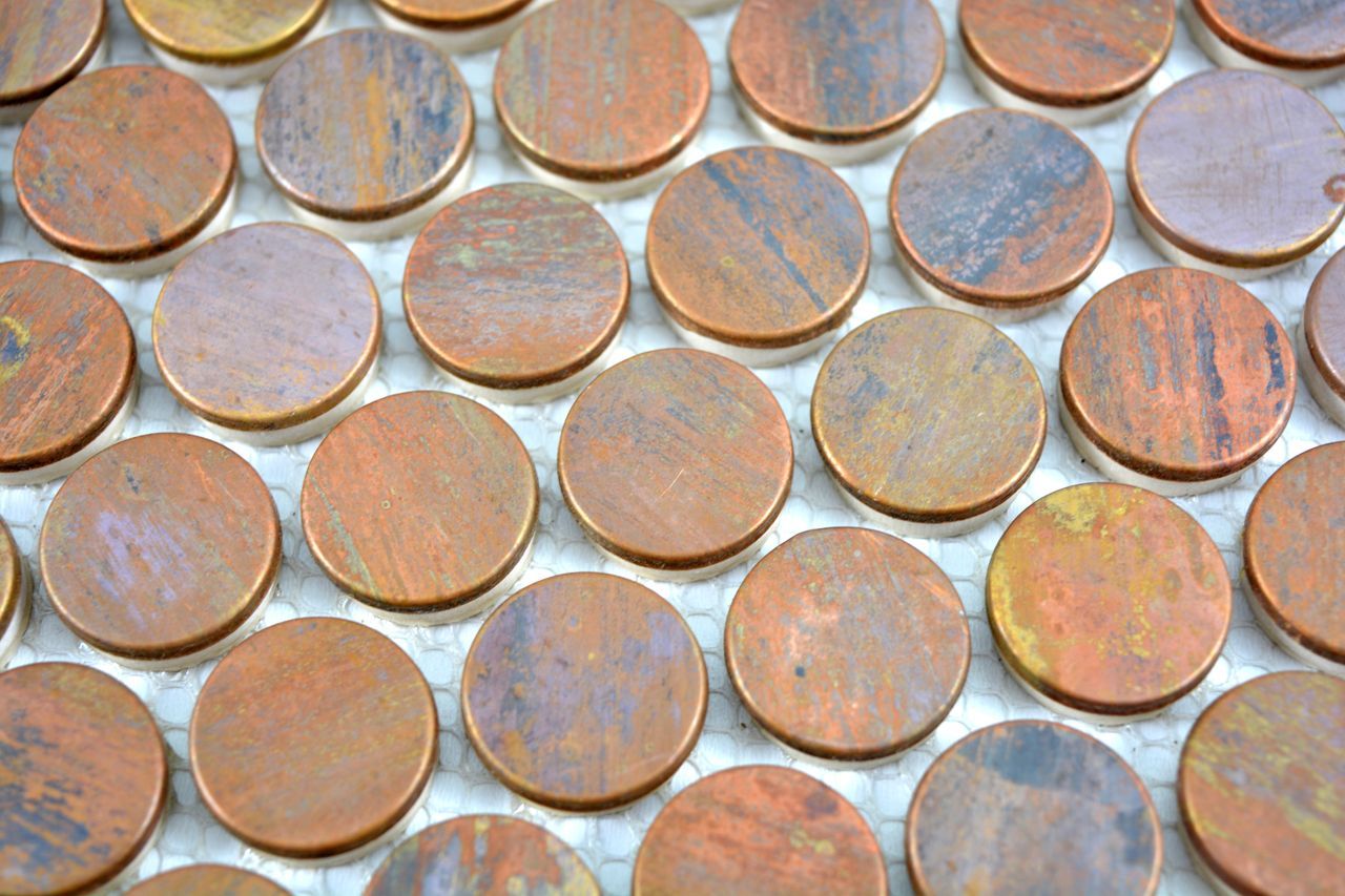 Медная мозаика на керамической подложке Mosaix металл ARCH-00134344 - Вид №5