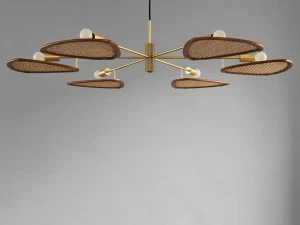 101 Copenhagen Светодиодный подвесной светильник из ротанга и алюминия  201020