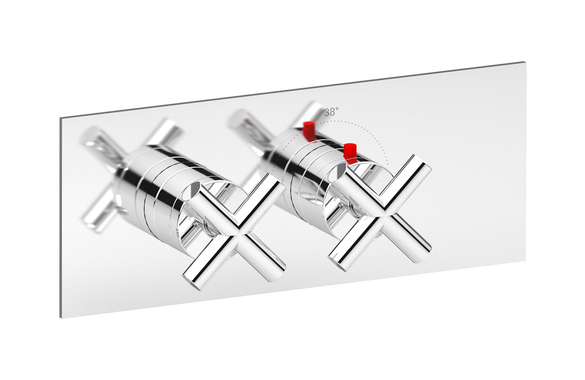 Термостатический смеситель для душа с 2 отверстиями IB Aqua ARCH-00129169 - Вид №1