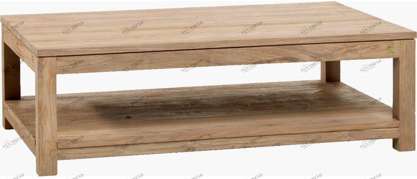 Kok Maison Низкий прямоугольный журнальный столик из тика Drift sun-id-1514916