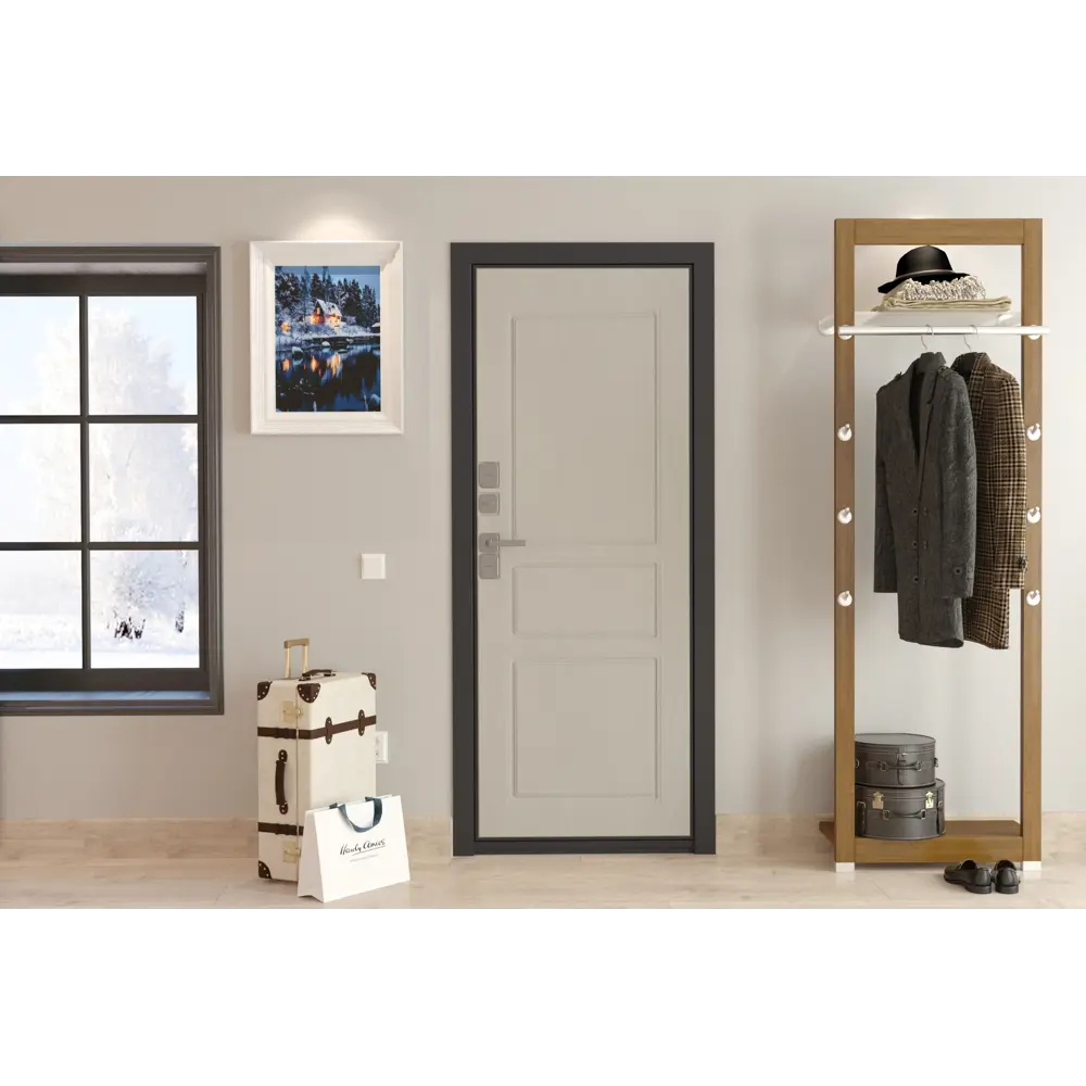 Дверь входная металлическая Термо 88x205 см левая дуб белый DOORHAN STLM-2006318 - Вид №6