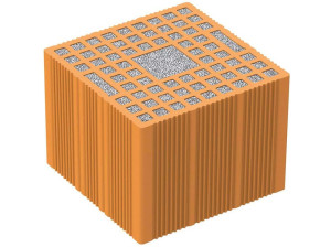 Теплоизоляционный кирпичный блок