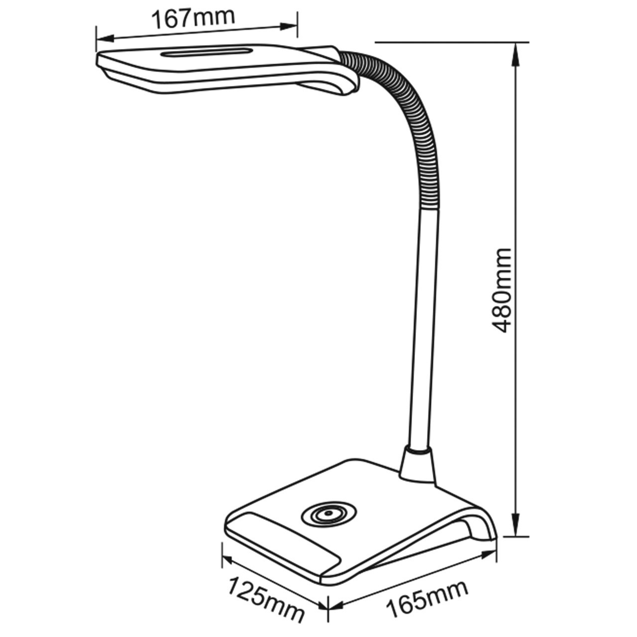 Лампа настольная светодиодная серая FunDesk LS3 grey FUNDESK  00-3948529 Серый Santreyd  - Вид №4