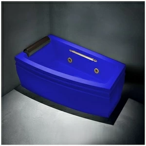 Ванна с гидромассажем синяя с золотом Gruppo treesse Blanque 1690 SXSTXV166BSIZ